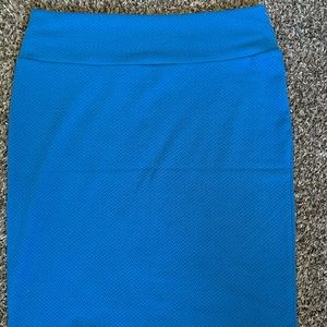 LuLaRoe blue Cassie skirt/ 2XL